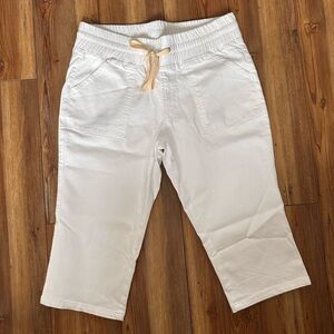 Belle by Kim Gravel | White Pull-On Pants | Size 14P